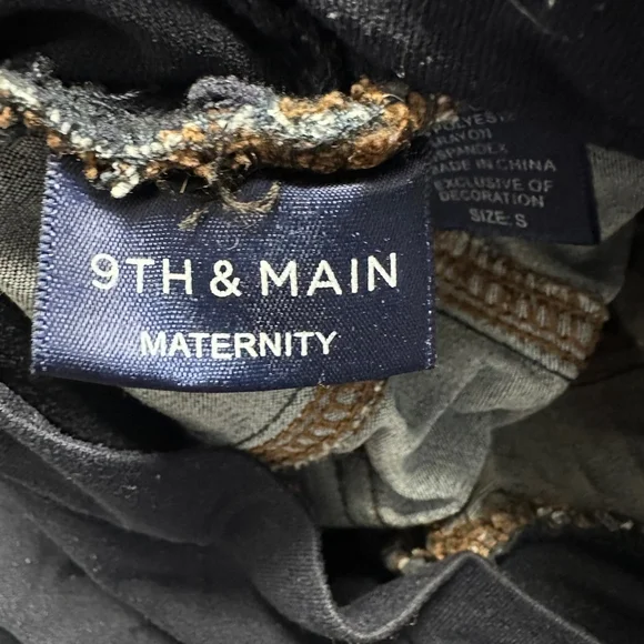 Women's 9th & Main Maternity Ankle & Cropped Skinny Jeans Size Small Blue - Picture 9 of 10